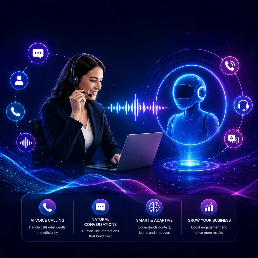 AI voice agent handling a customer phone call