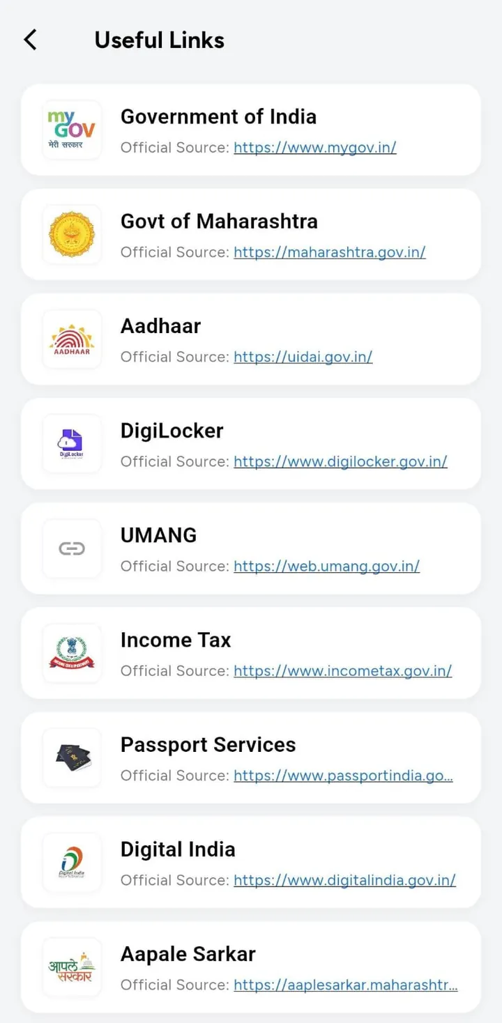 Useful government links