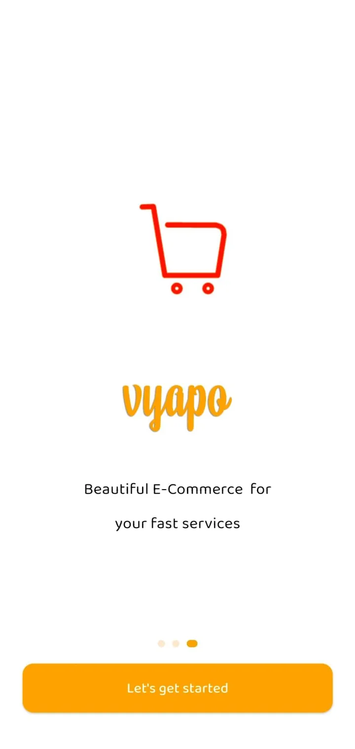 Welcome screen