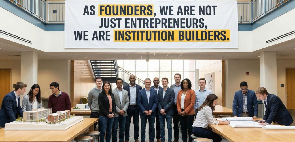 Founders building long-term institutions through systems and structure in India